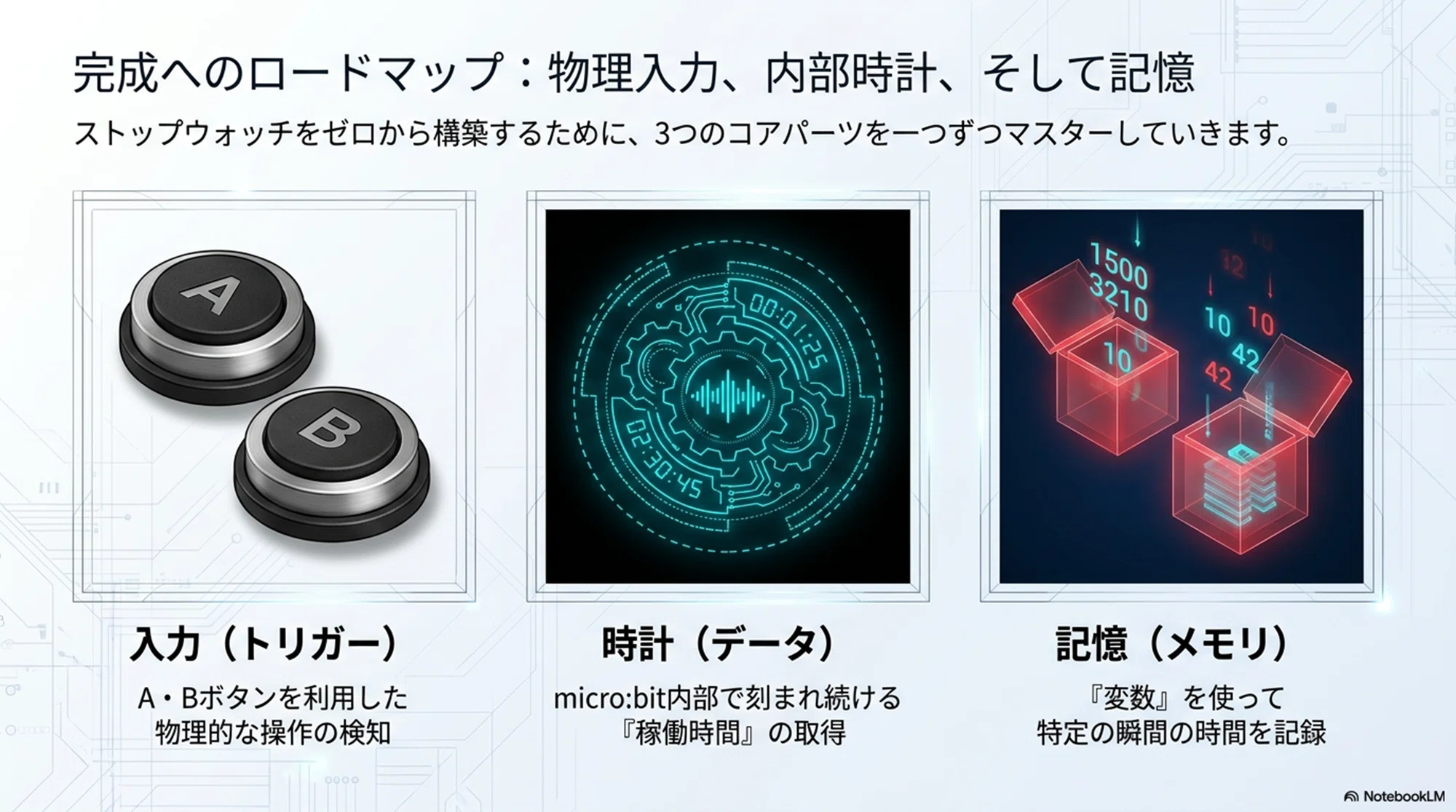 ストップウォッチの設計図3つの要素で時間を制御する|rock204 ストップウォッチの設計図3つの要素で時間を制御する|rock204