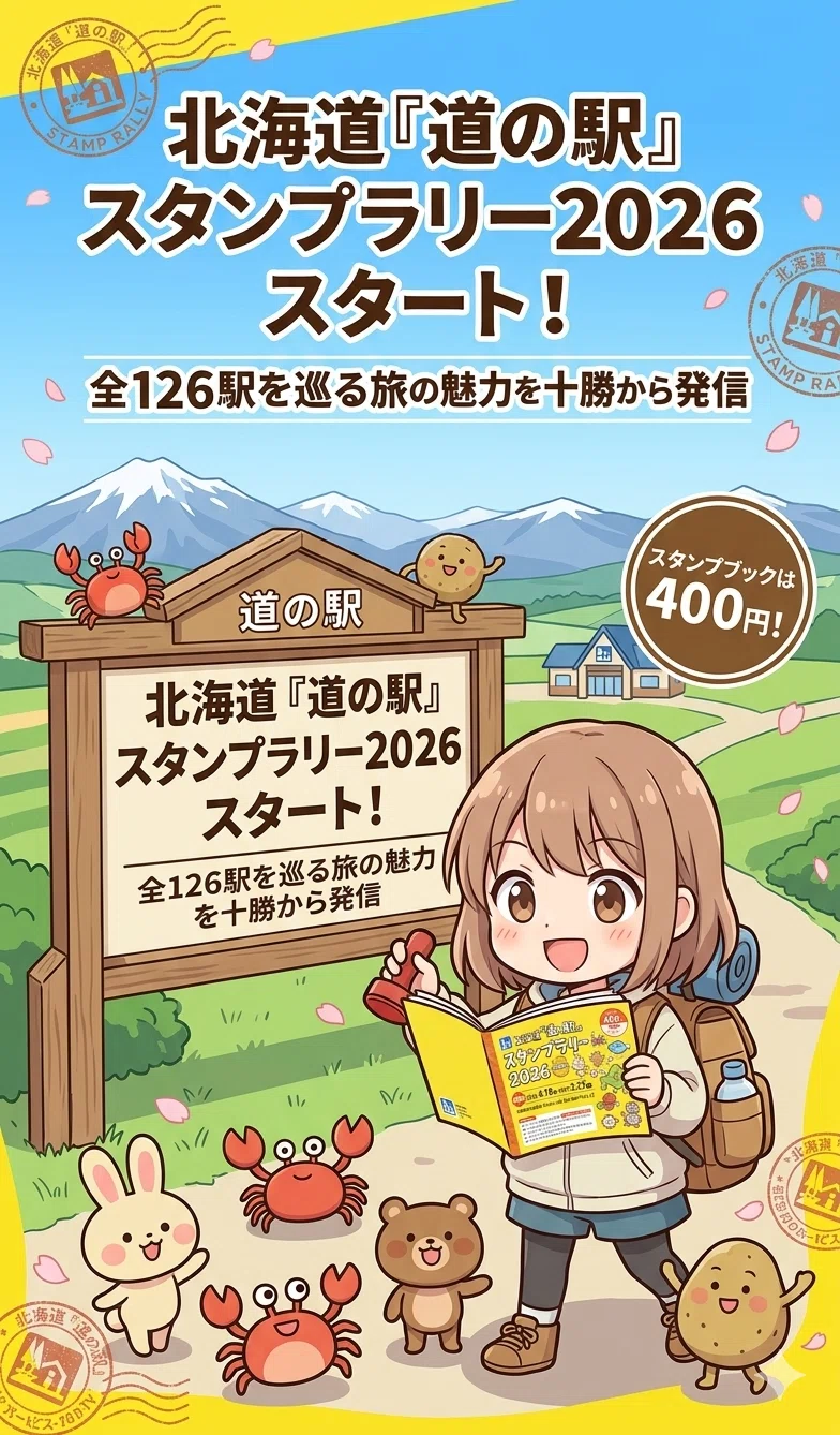 北海道「道の駅」スタンプラリー2026がスタート！全126駅を巡る旅の