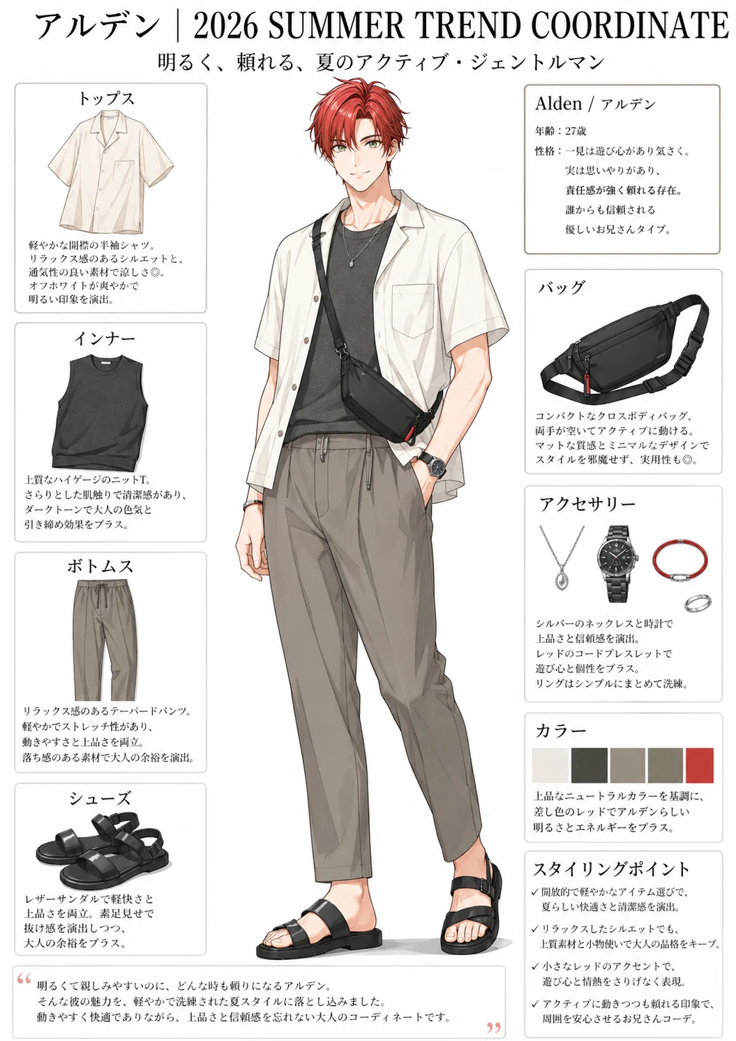 創作キャラをオシャレな服に着替えてもらおう！｜だしのもと