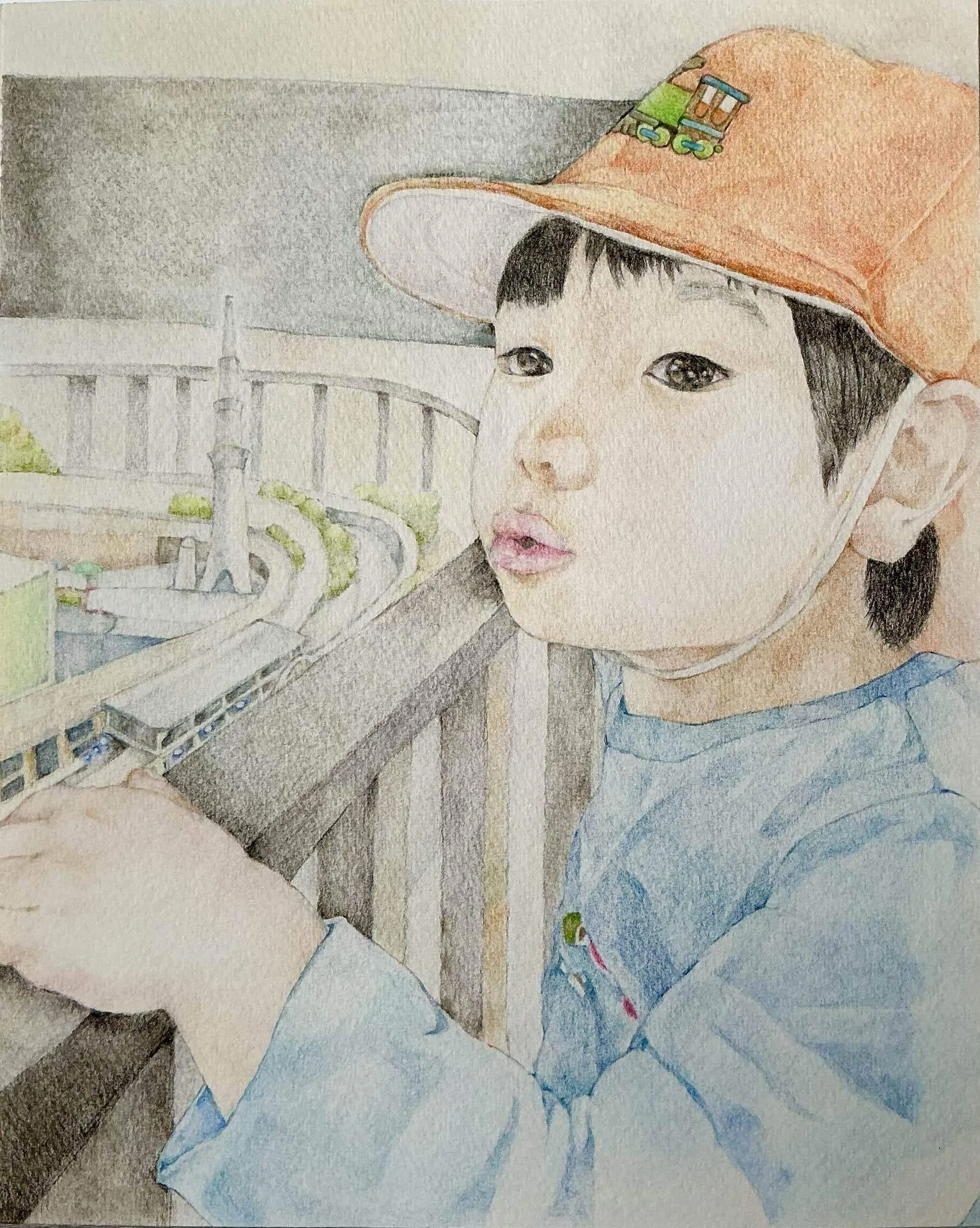 うれしいご報告♪♪ 色鉛筆画｜ぎんなん