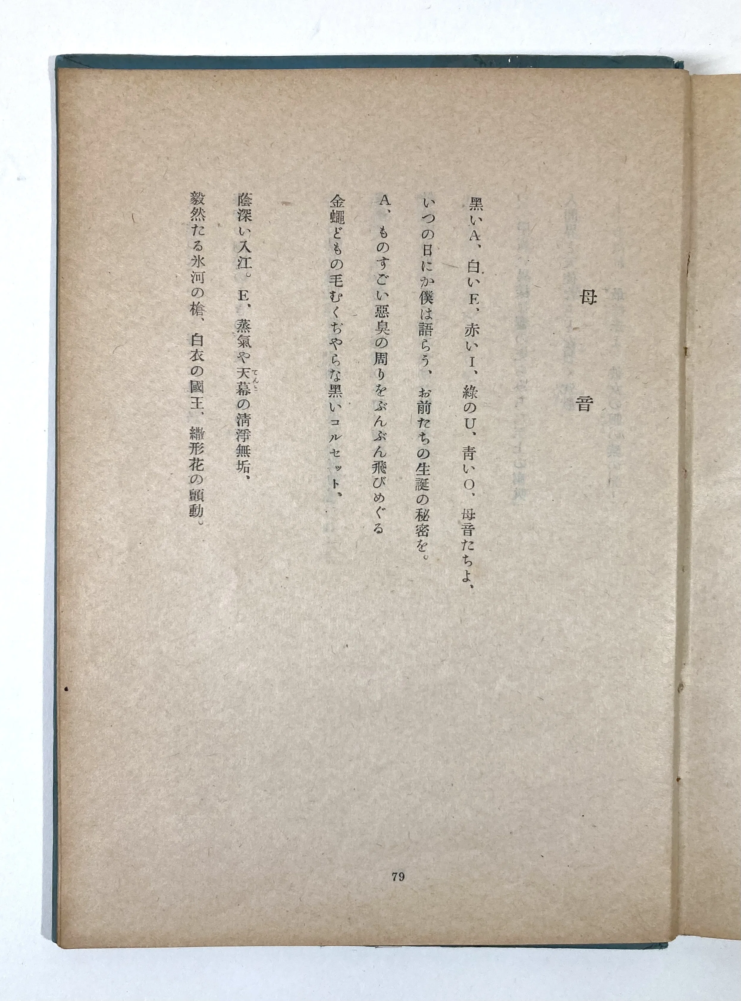 生意気な十七歳の天才の詩にこづきまはされる快感は悪くはなかつた