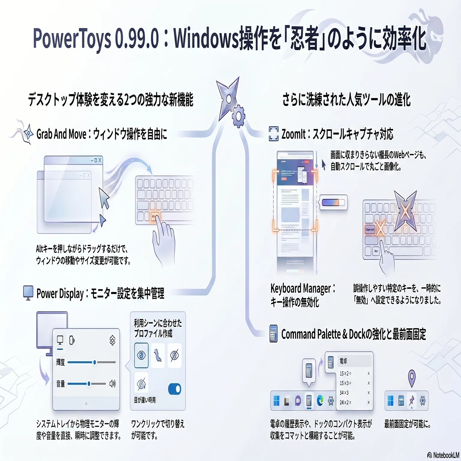 完全解説】PowerToys 0.99.0 アップデート内容まとめ｜ウィンドウ操作