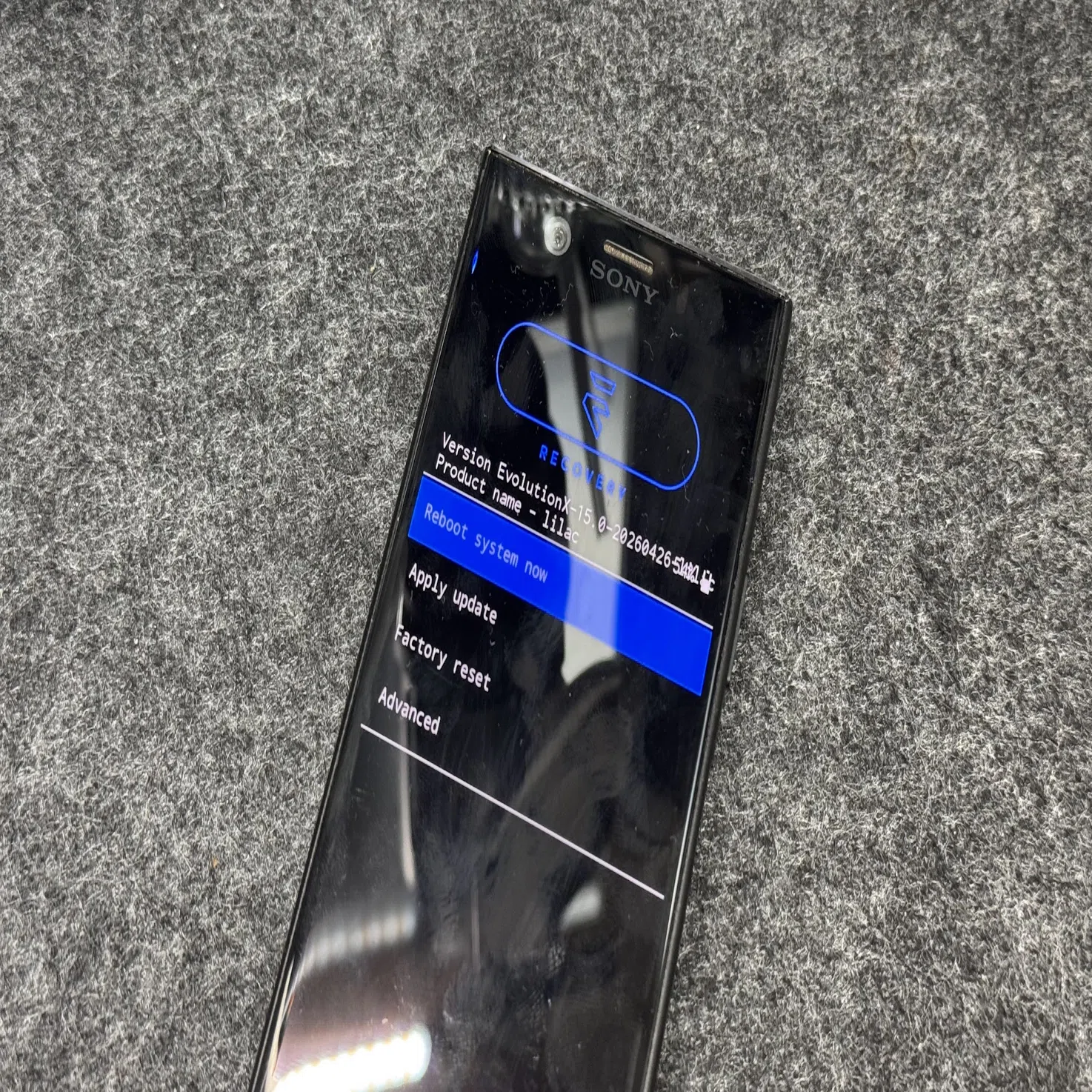 Evolution X】Xperia XZ1 CompactにAndroid15のカスタムROMを導入する