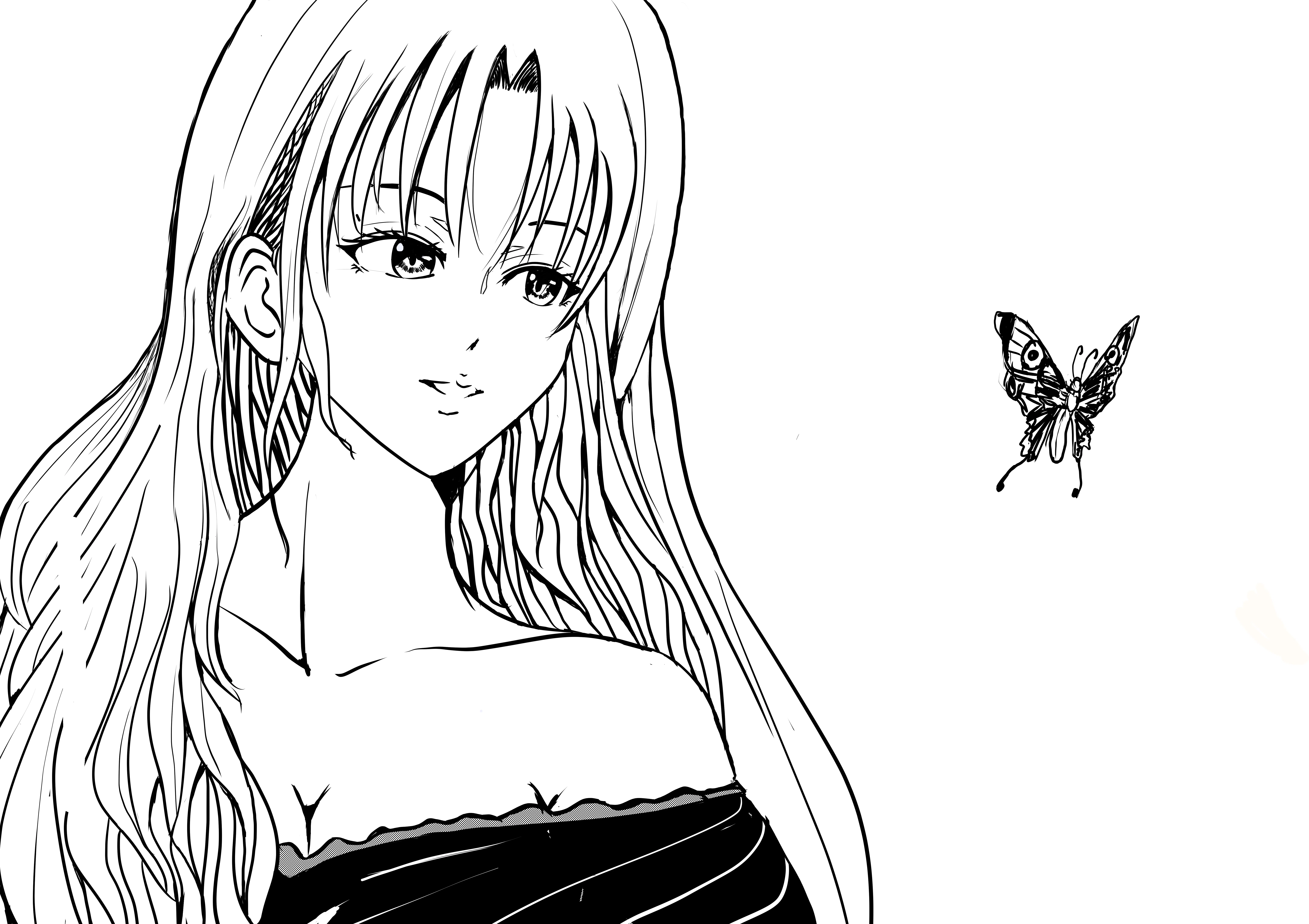 本当は醜くないよ。美しいの。原画イラスト　手描きイラスト イラストを描いてみた（その33）｜クリコミ