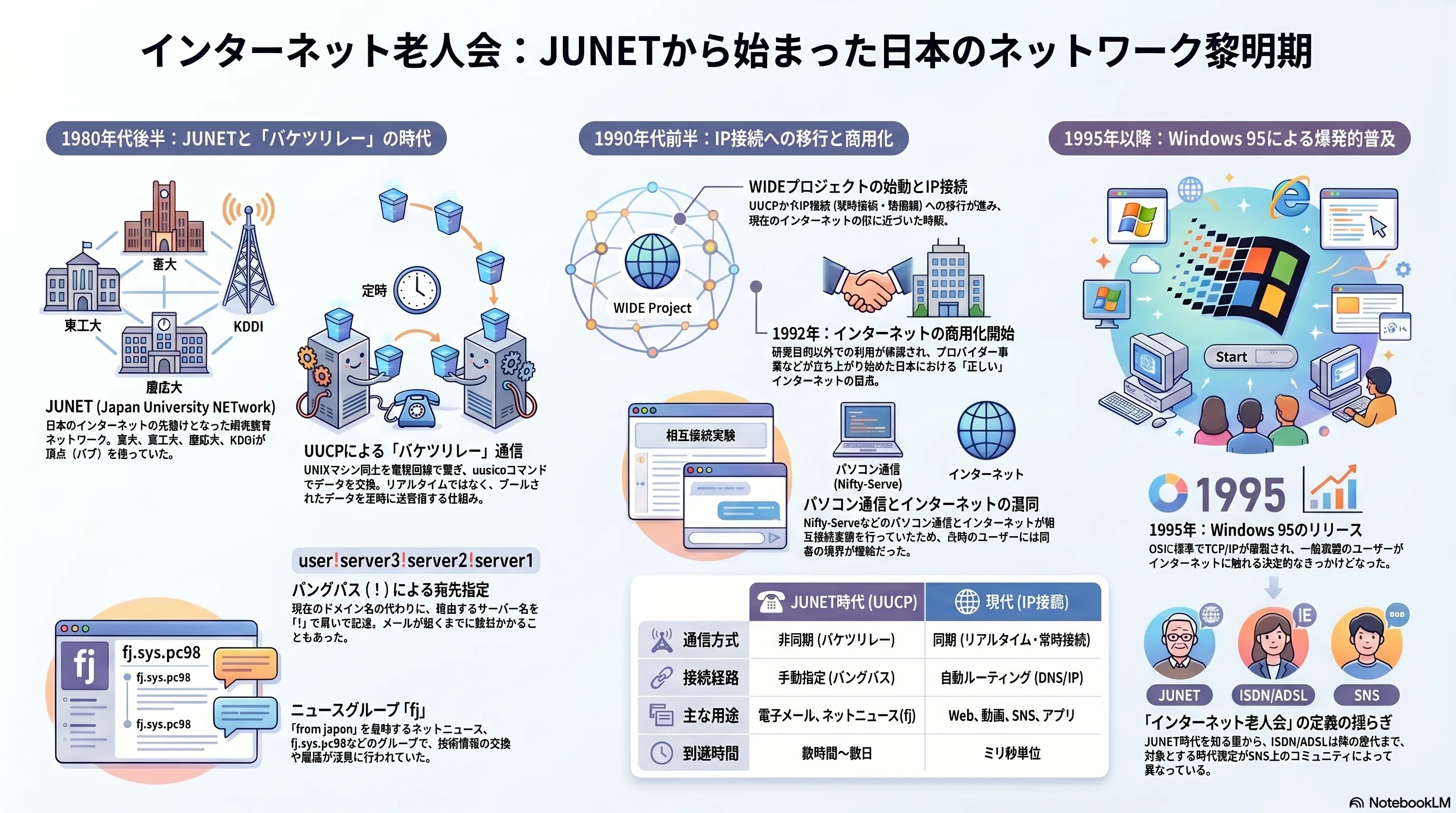 インターネット老人会 - はじめてのjunet｜kzn