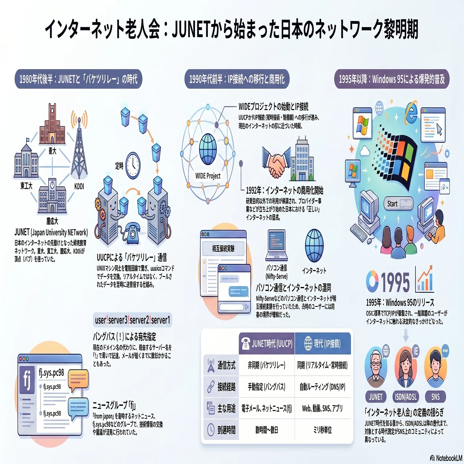 インターネット老人会 - はじめてのjunet｜kzn