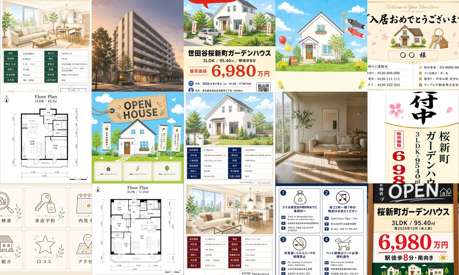 完全保存版】不動産の販促画像、全部コピペで解決｜ChatGPT images 2.0