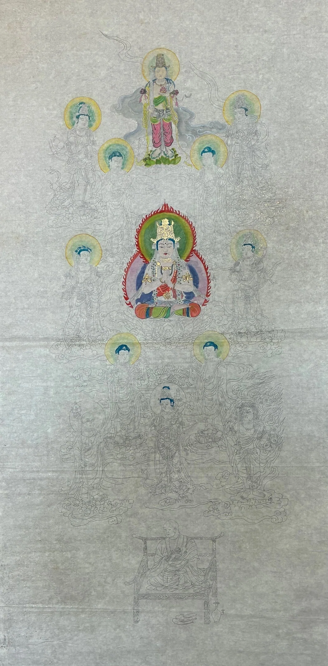 曼陀羅アート コツコツと大作に挑む [仏画曼荼羅アート] Taking on a major project