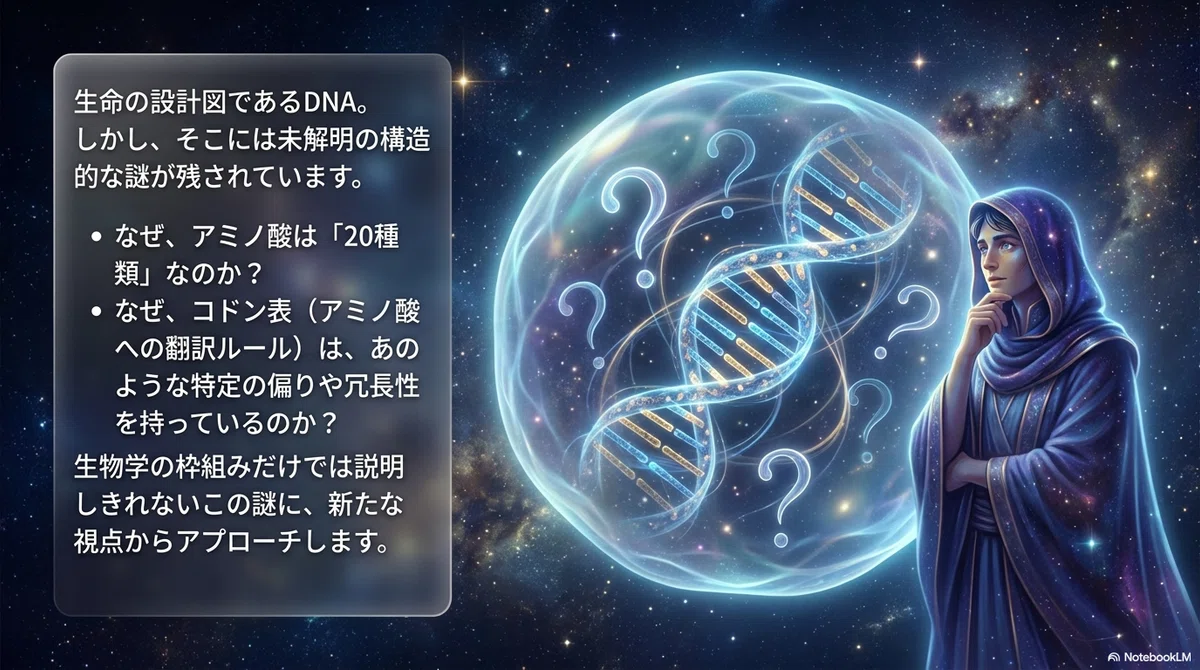 【幾何生物学】DNA-コドン・20種類のアミノ酸|Cosmic Order