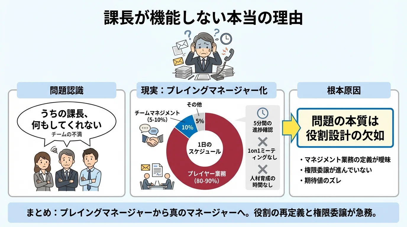 仕事革新と管理者の役割 管理職が機能しない本当の理由｜研修では変わらない「役割設計」の欠如
