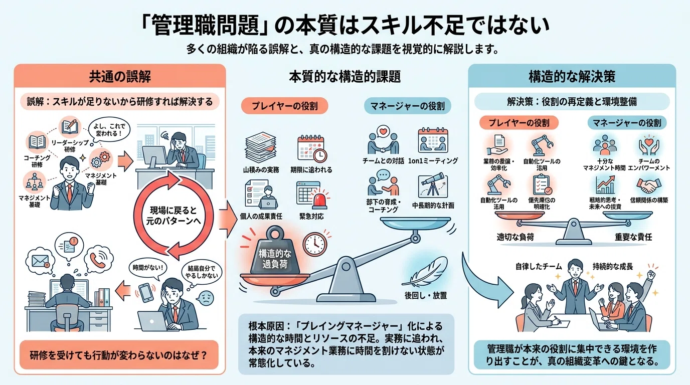 管理職が機能しない本当の理由｜研修では変わらない「役割設計」の欠如