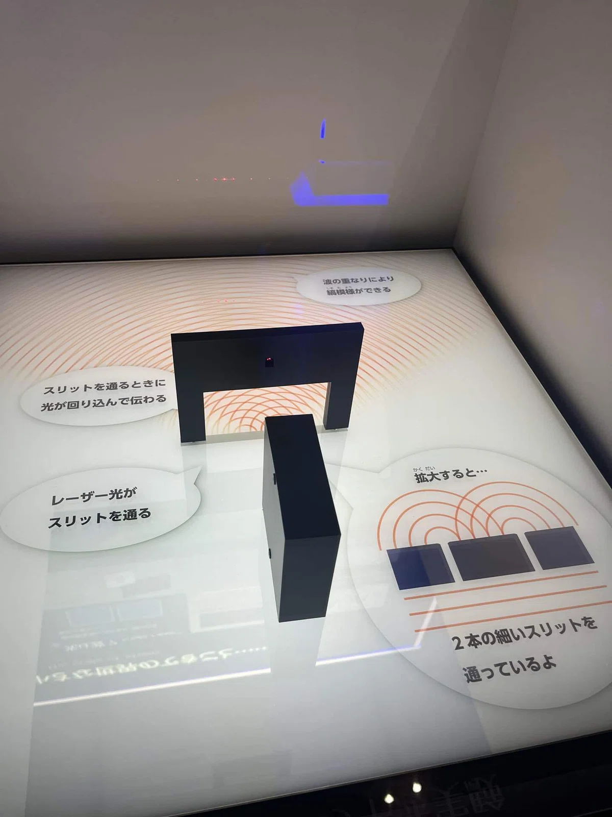 九段下駅近くにある科学技術館の量子技術に関する展示の画像