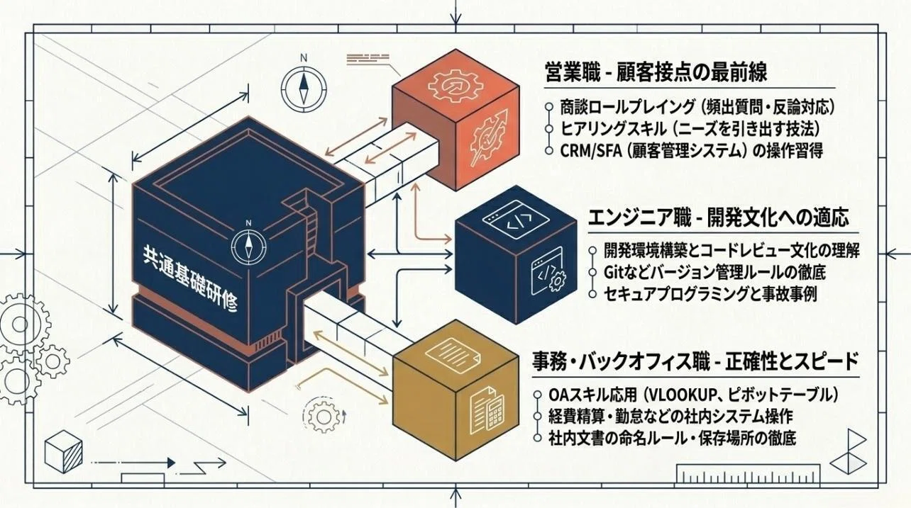 新入社員研修カリキュラムの作り方｜必須4項目・5ステップ・期間別