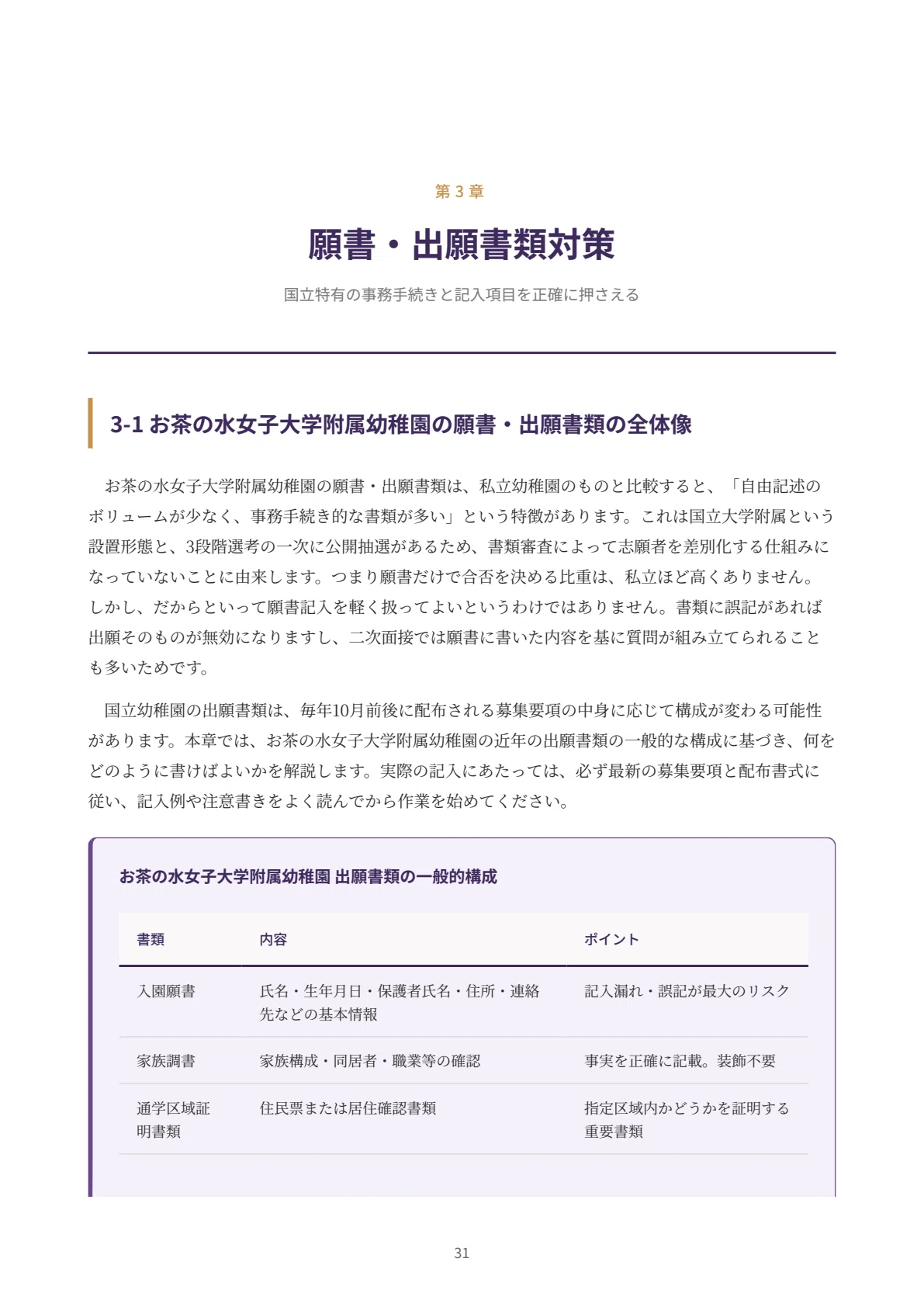 お茶の水女子大学附属幼稚園】受験対策｜2027年度お受験 願書・面接