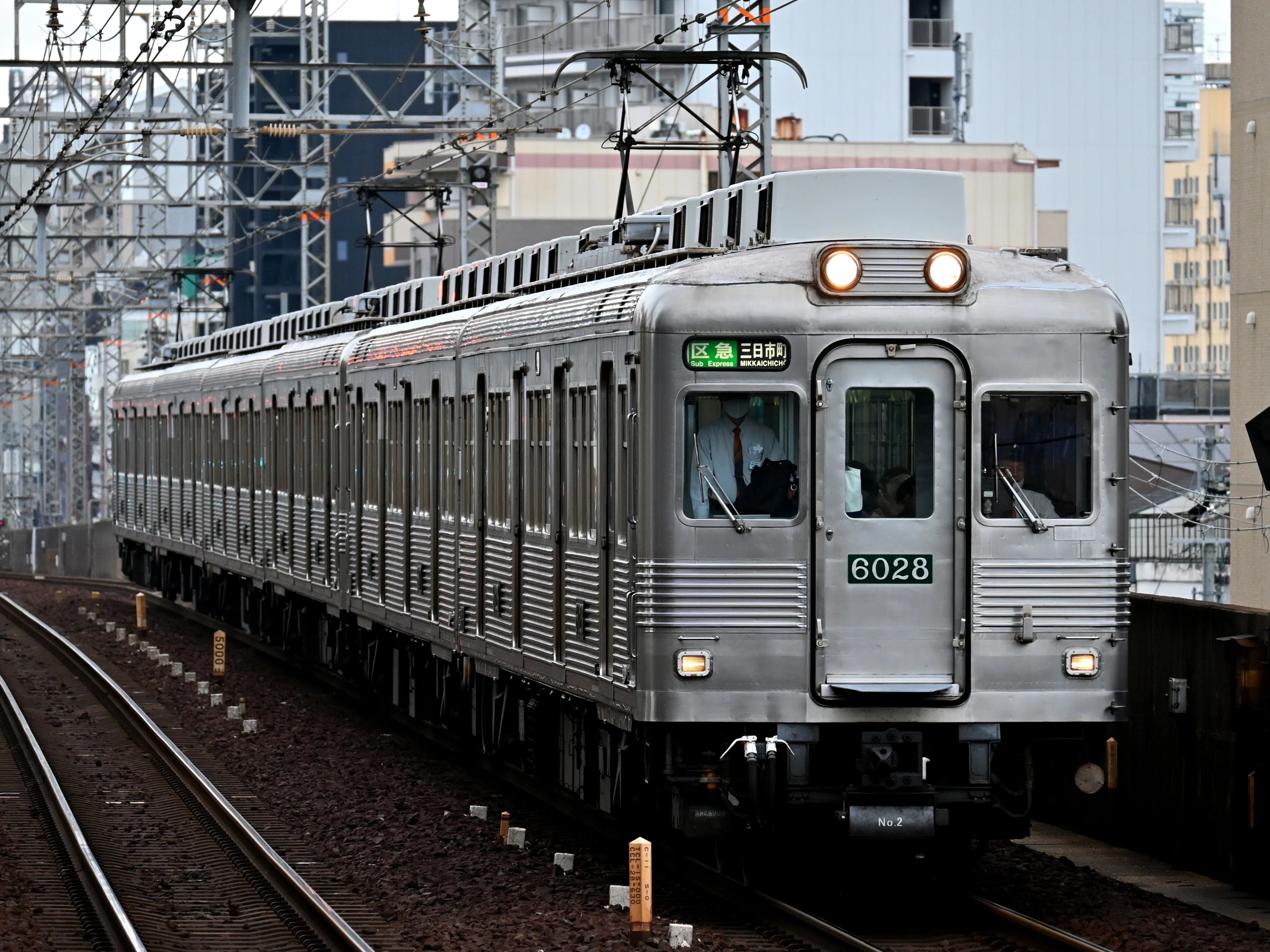 激レア！南海高野線 サハ21801 銘板 鉄道 南海電車 6000系無塗装・10000系緑サザン復刻編成を狙う+阪堺電車に