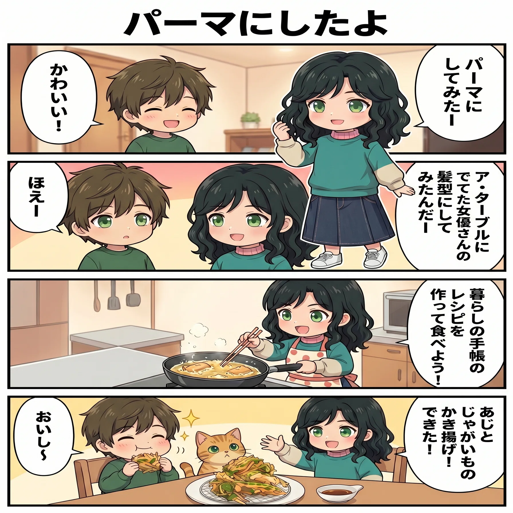 ChatGPTとGeminiでの4コママンガ生成の質を比較します！｜あきらきらライフ