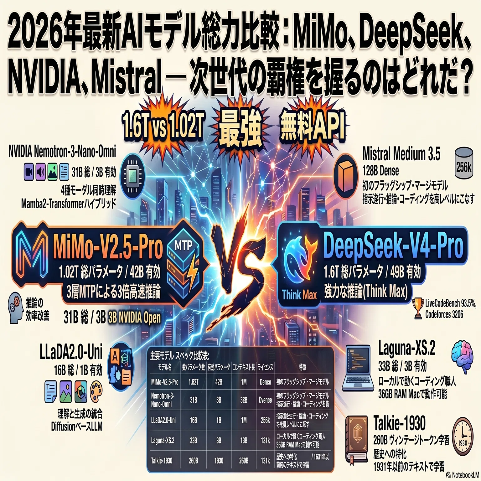2026年4月後半！最新LLMが発表されすぎたので一回全部ココで整理したい