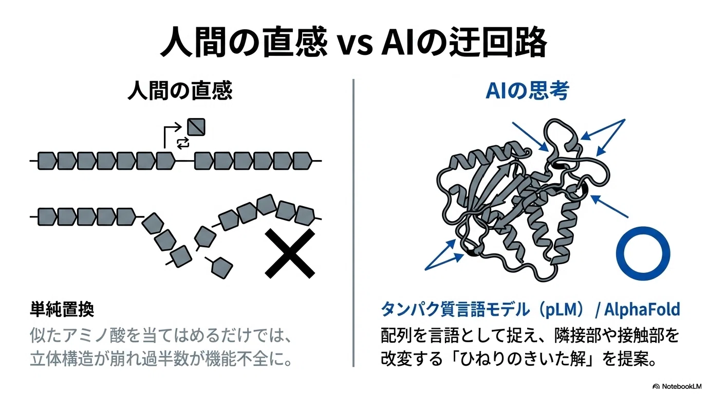生命の文字盤からアミノ酸を1つ抜く──AIが書き直した「19文字の細胞