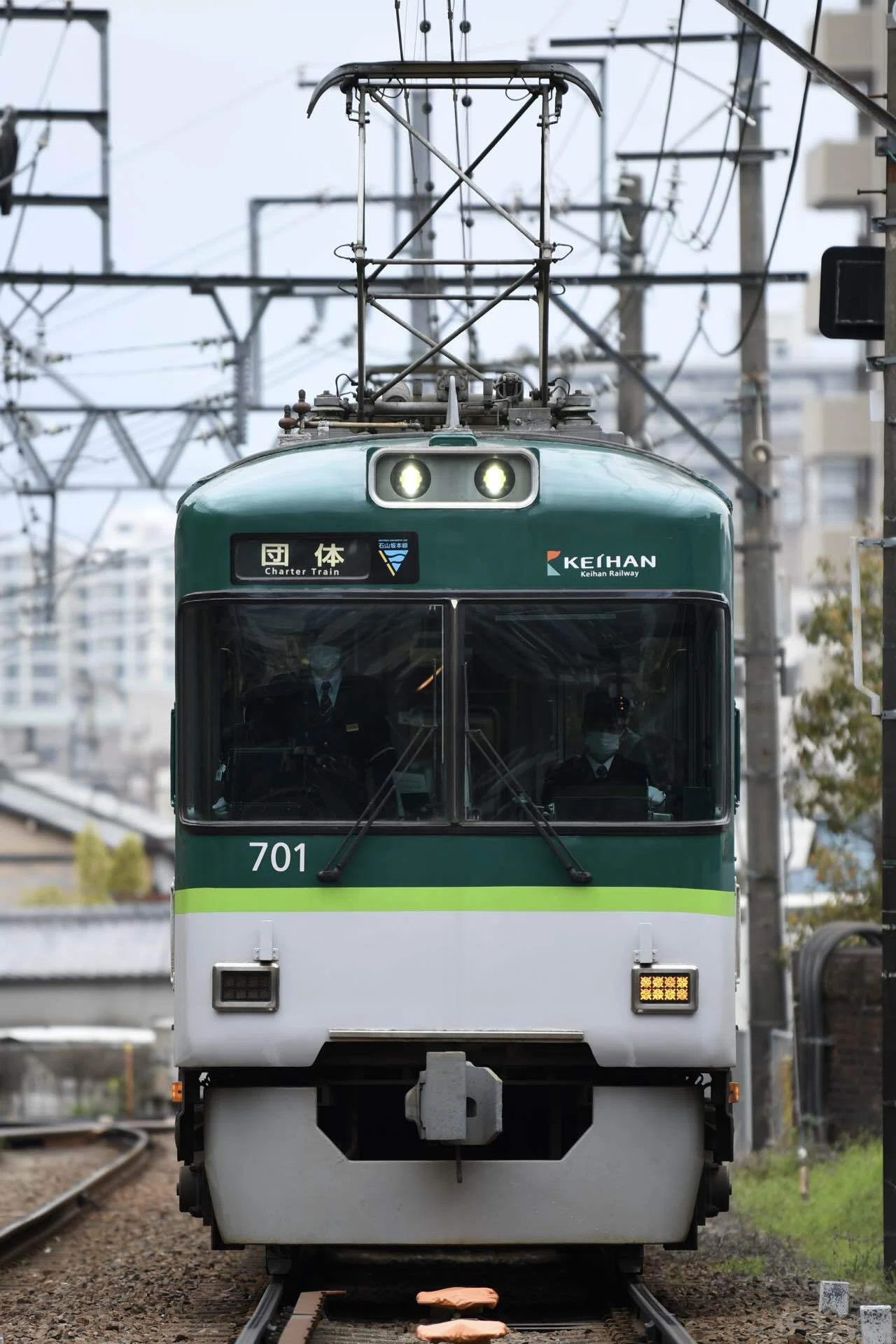 大津通臣、【線路】、希少な額装用画集より、新品額装付、状態良好 大津線行きまくった話｜御池