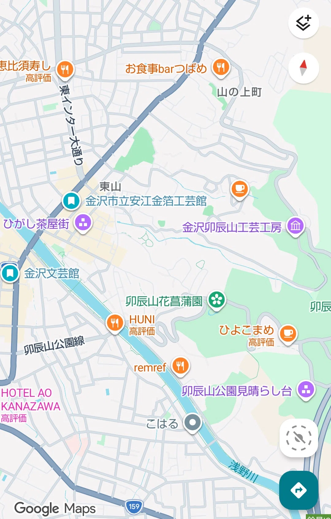 金沢】賑やかな観光地のすぐ隣にある、静かな眺望地『卯辰山公園