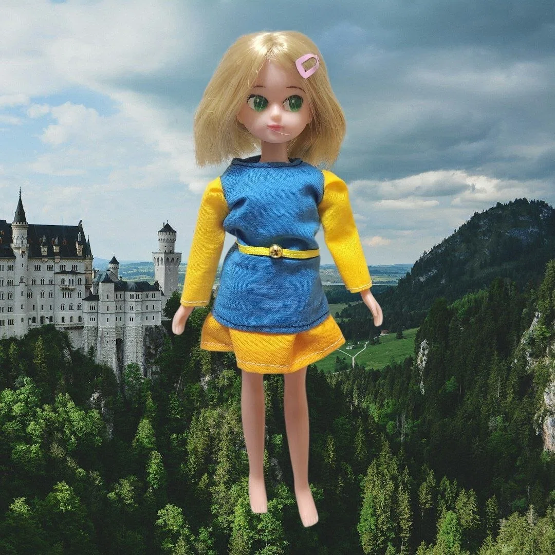 ドール服制作記録・ドラクエ3の勇者の衣装をイメージしたもの｜結花