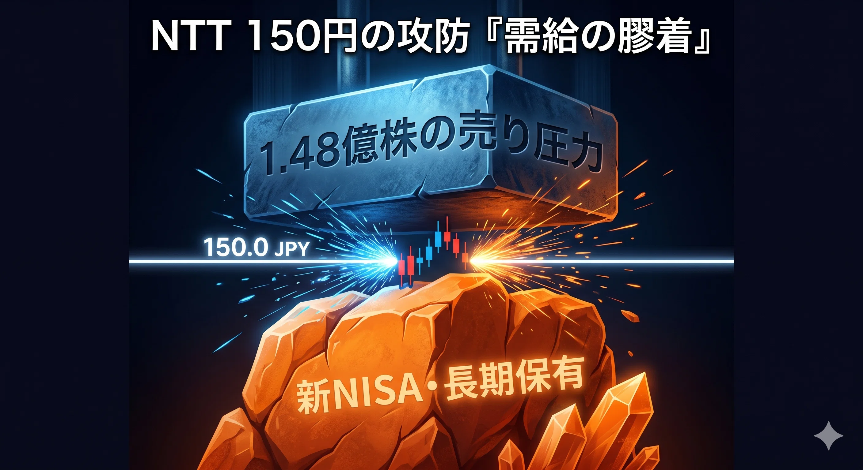 新NISAで人気】 NTT株（9432）は、なぜボックス相場なのか？配当3.5%の