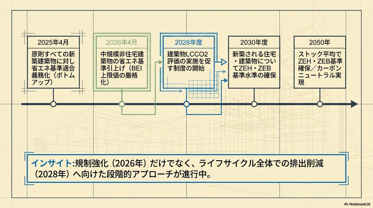 建築分野の省エネ・脱炭素化：BEI基準強化のロードマップとLCCO2評価