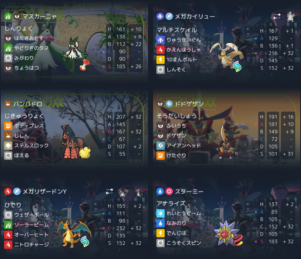 チャンピオンズ PTメモ メガカイリューOTPとステロ拒否（シーズンM-1