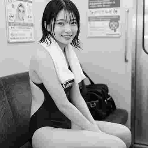 美人＜女子高生＞＜スクール水着＞AI画像 サンプル04