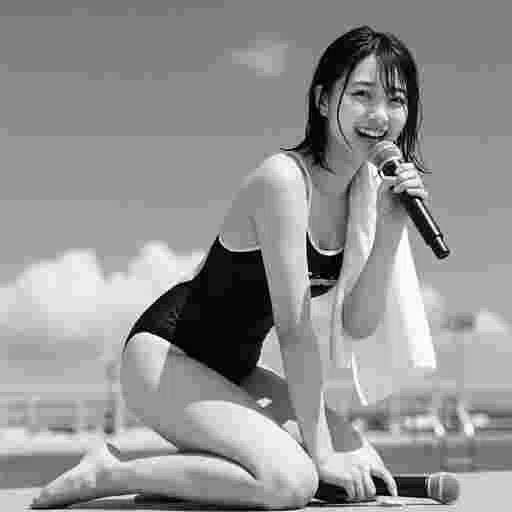 美人<女子高生><スクール水着>AI画像/写真販売 AI画像 有料<40枚:350円>商用利用可(サンプル)15