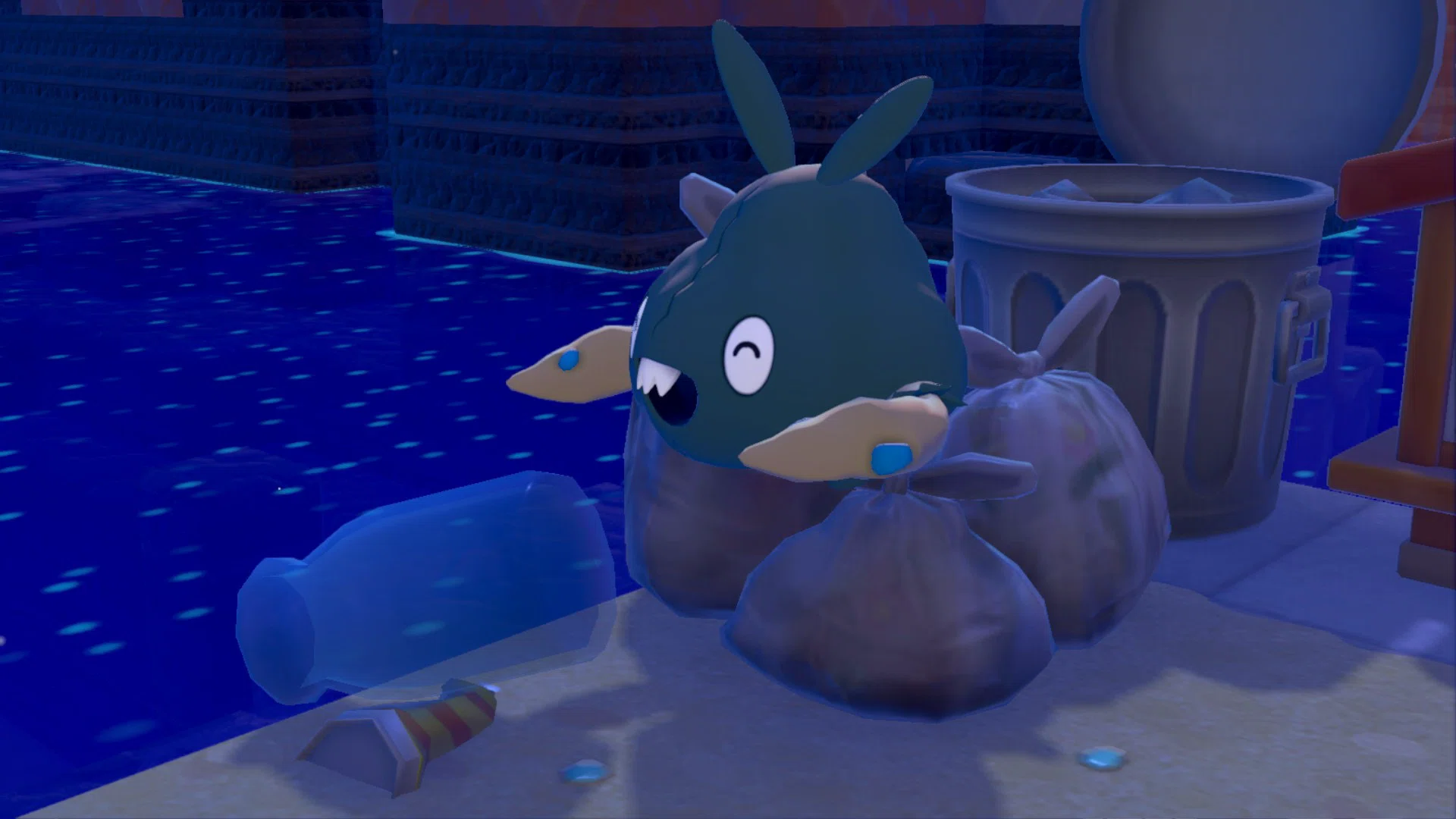 EX34日目【ぽこポケ】ゴミもポケモンにとっては立派なご飯【ぽこ あ