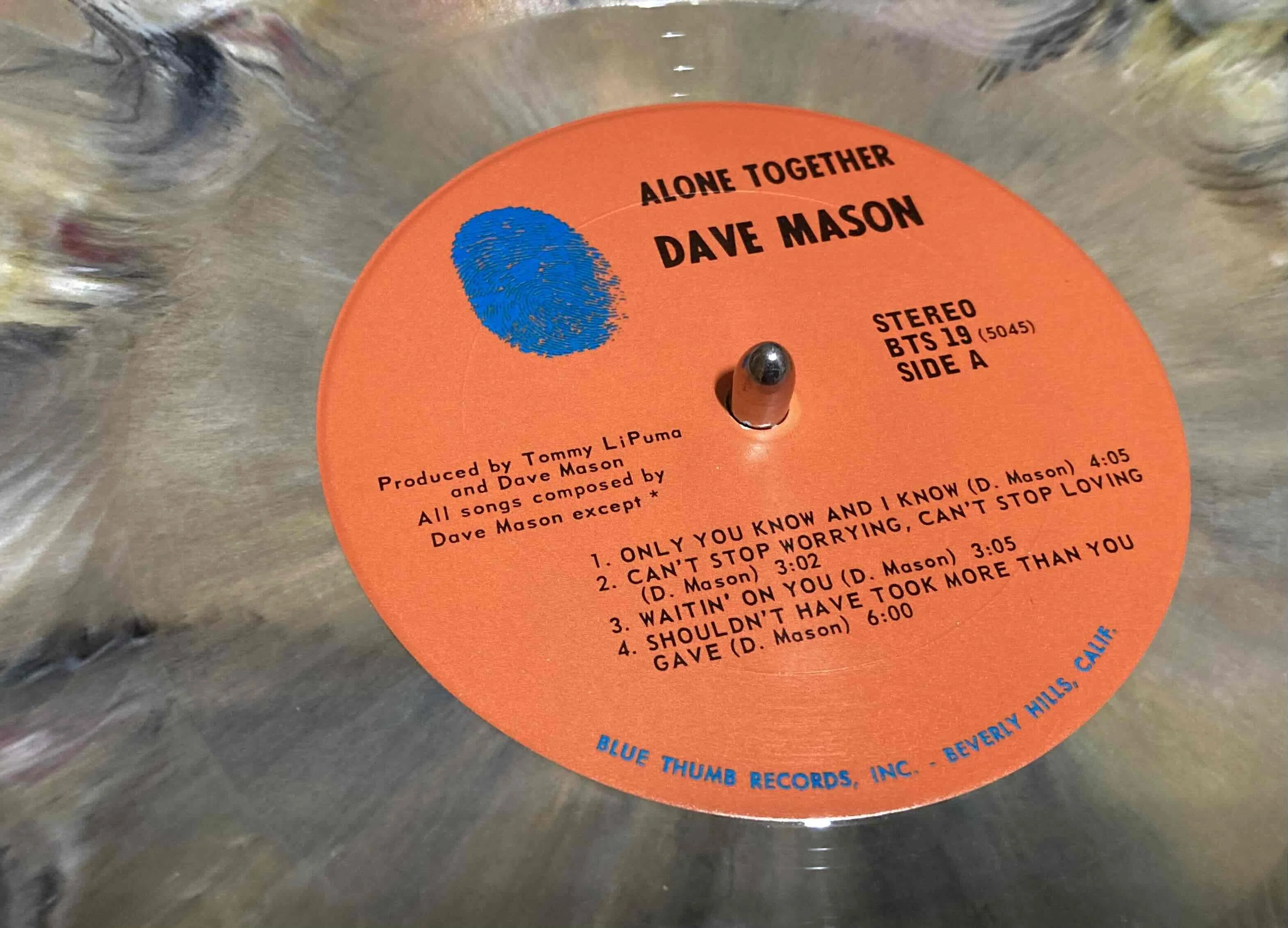 Dave Mason [ Alone Together ] Blue Thume BTS-19 ｜naruru's Record
