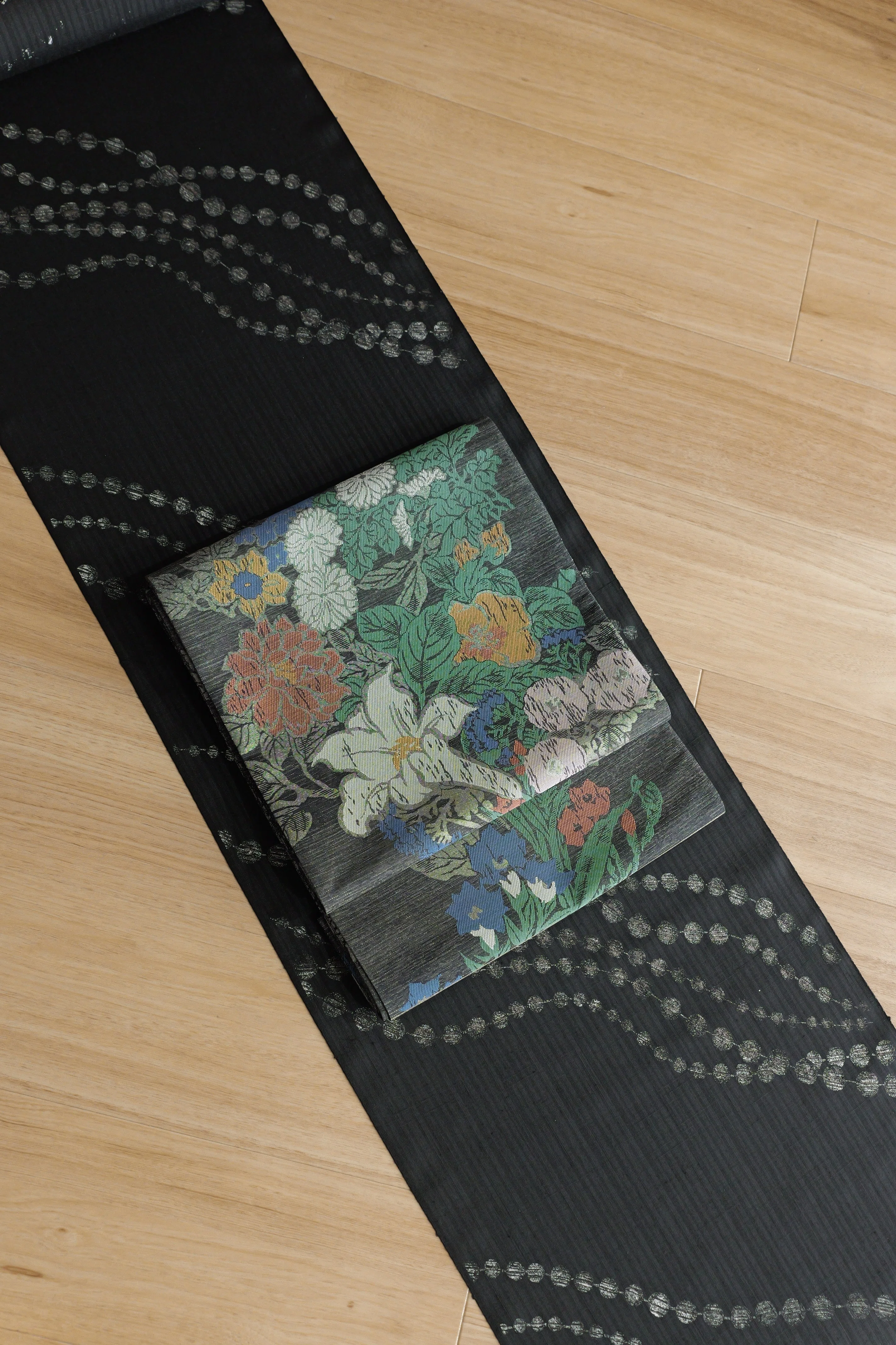 帯の分解】勝手にだまされた(笑)、神坂雪佳の世界｜百花図｜senpukuya5