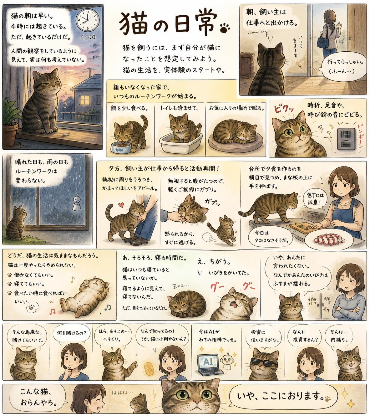 猫の日常｜片桐 みかん