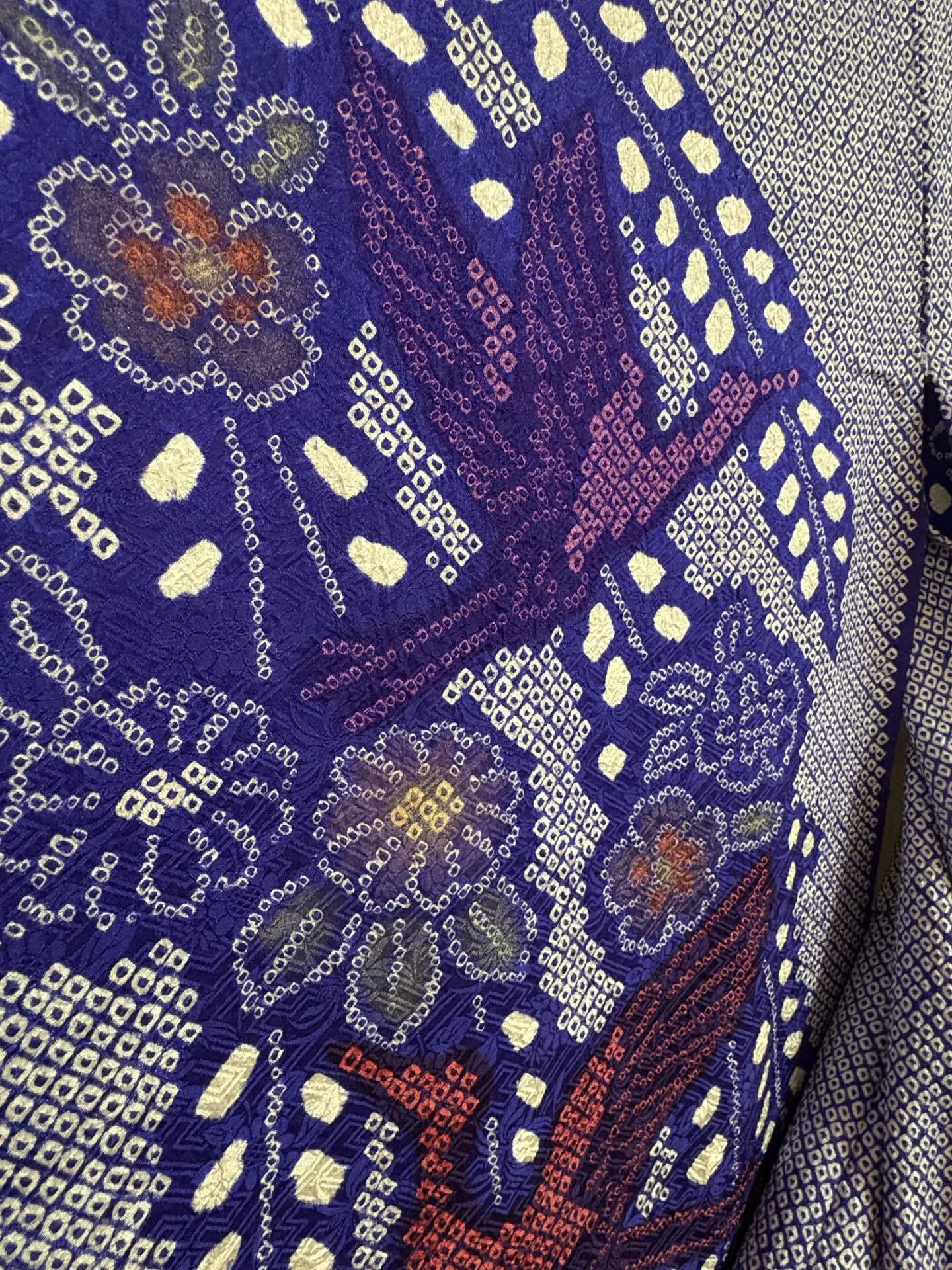 鹿の子絞り 振袖 金駒刺繍 京鹿の子絞り 白 kimono | 048 赤 正絹 黒 