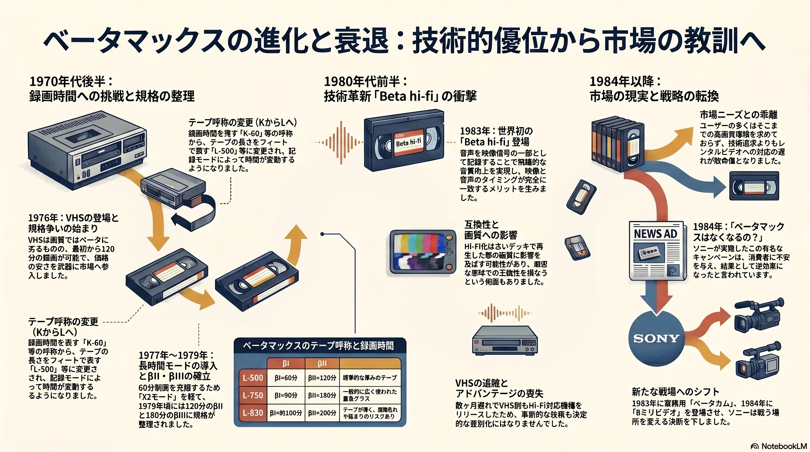 Betamaxの進化 - βⅡとⅢそしてHi-Fi｜kzn