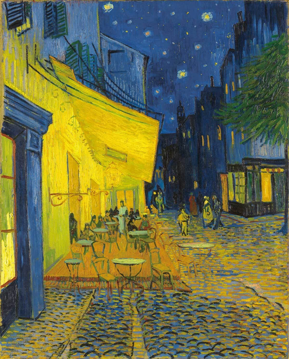 大ゴッホ展」出品作⑮ ゴッホ《夜のカフェテラス（フォルム広場