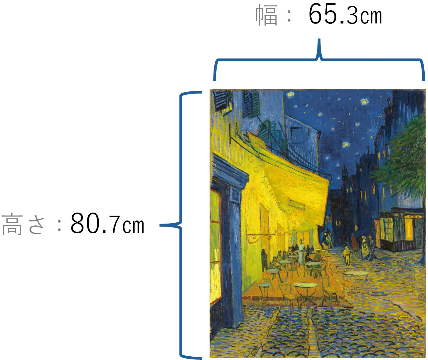⭐︎ちゃむ⭐︎ゴッホ絵画　２点 大ゴッホ展」出品作⑮ ゴッホ《夜のカフェテラス（フォルム広場