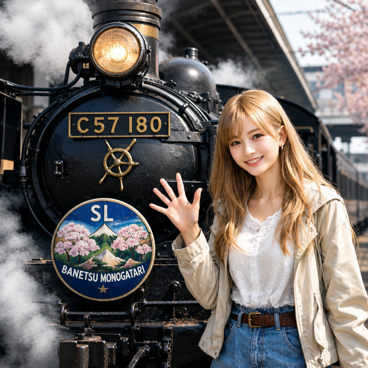 貴重　栄興社　 鉄製メッキフロントハブ 　昭和レトロ SLばんえつ物語」：走る貴婦人と磐越西線の物語｜Gin-SP