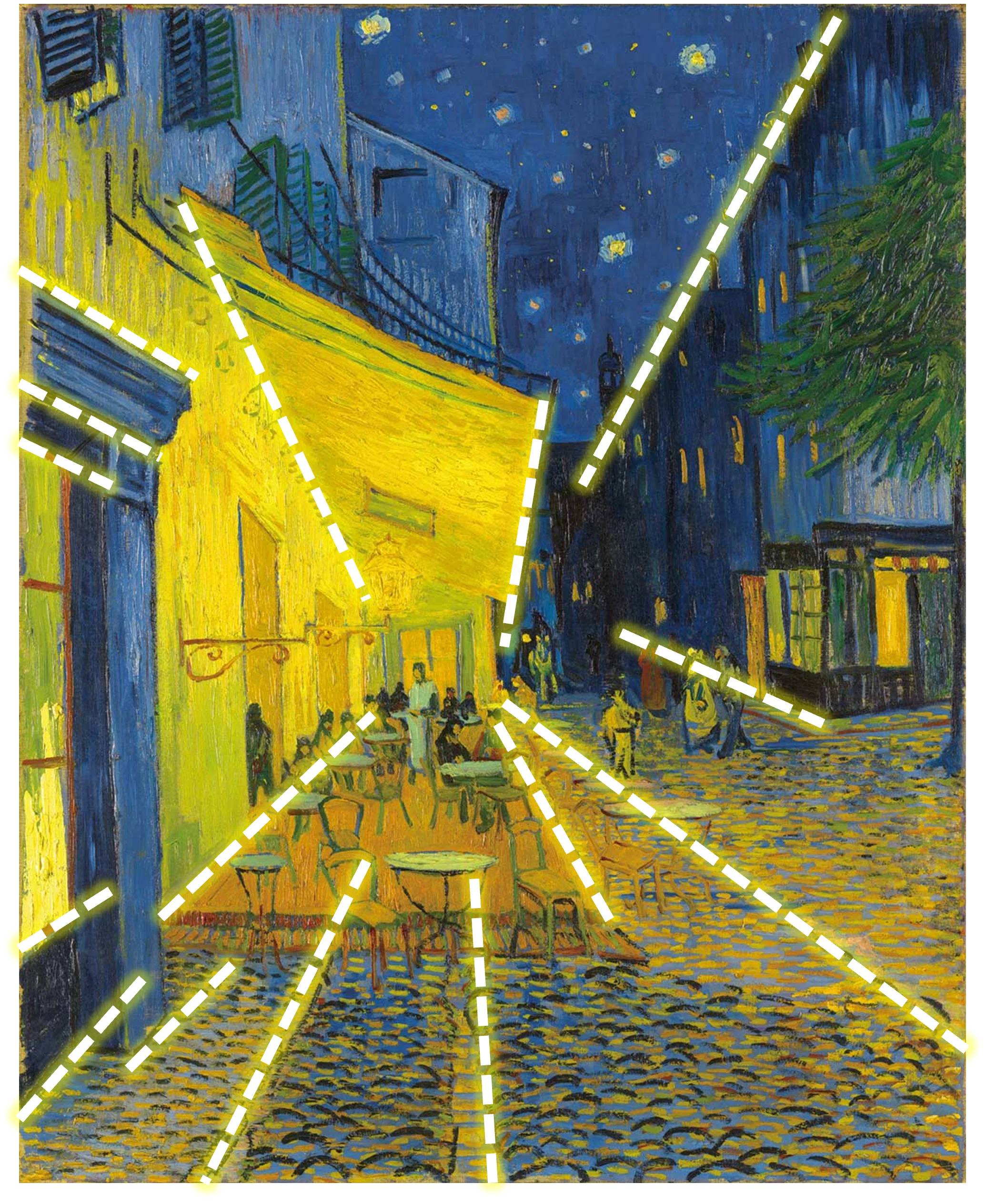大ゴッホ展」出品作⑮ ゴッホ《夜のカフェテラス（フォルム広場