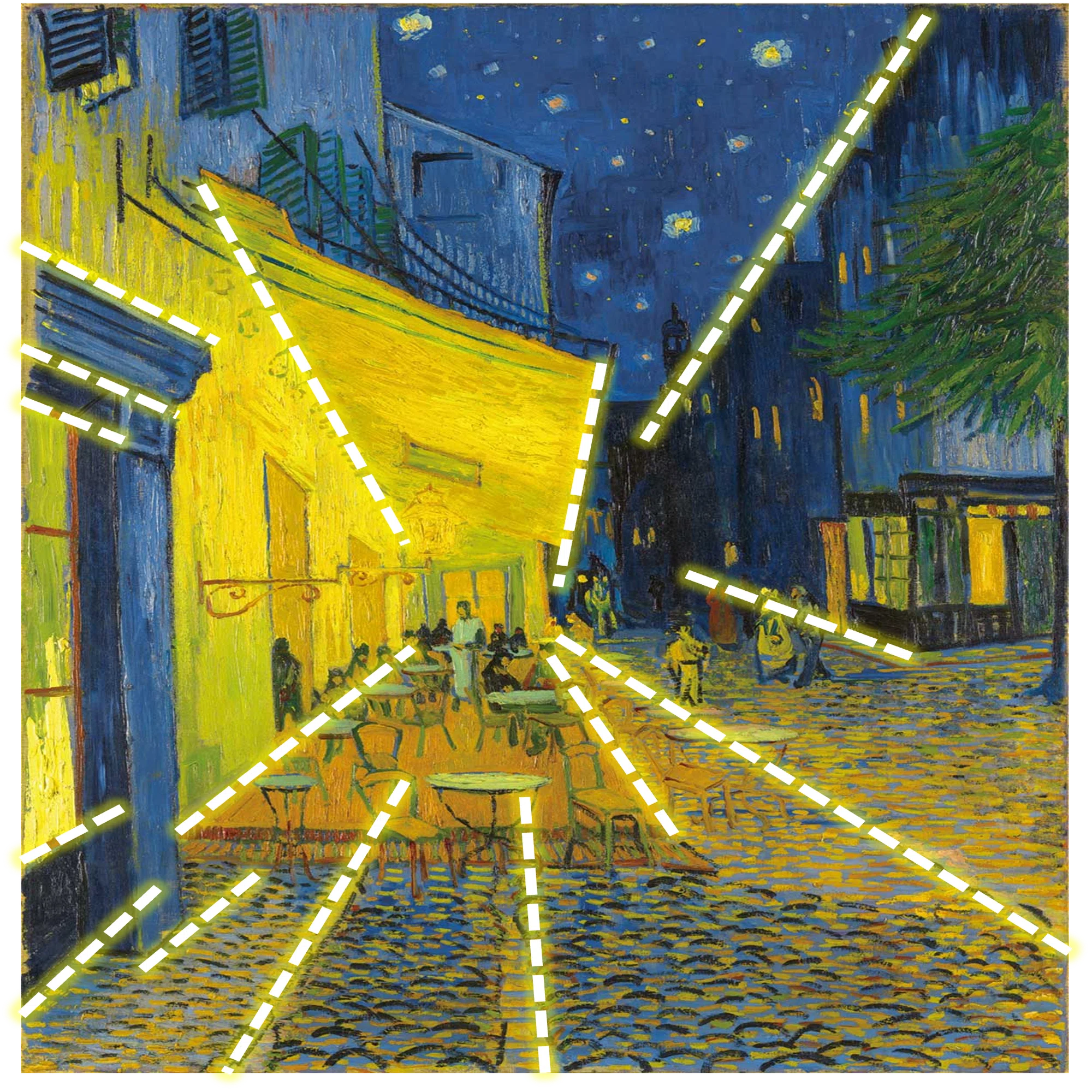 大ゴッホ展」出品作⑮ ゴッホ《夜のカフェテラス（フォルム広場