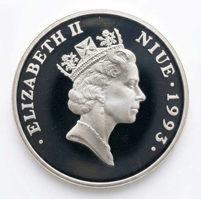 銀貨の輝き】エリザベス2世戴冠40周年記念・ニウエ発行20ドル銀貨の