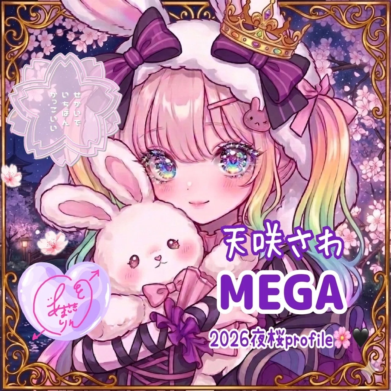 2026.04 夜桜プロフ特典｜🪽💘天咲りん💘🪽