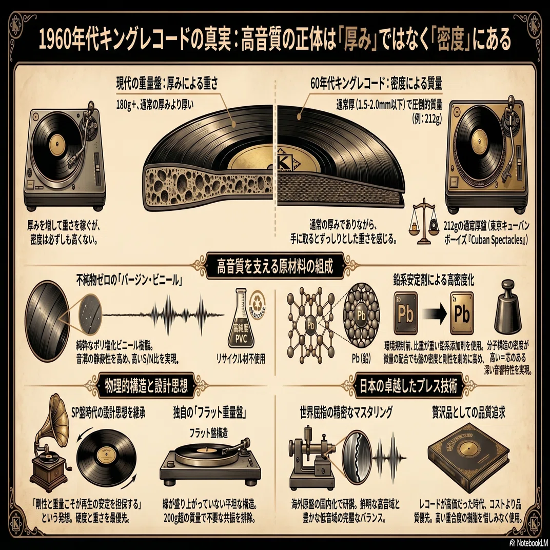 真の重量盤とは？キングレコード盤の変遷から探る高音質への仮説｜Yuuki