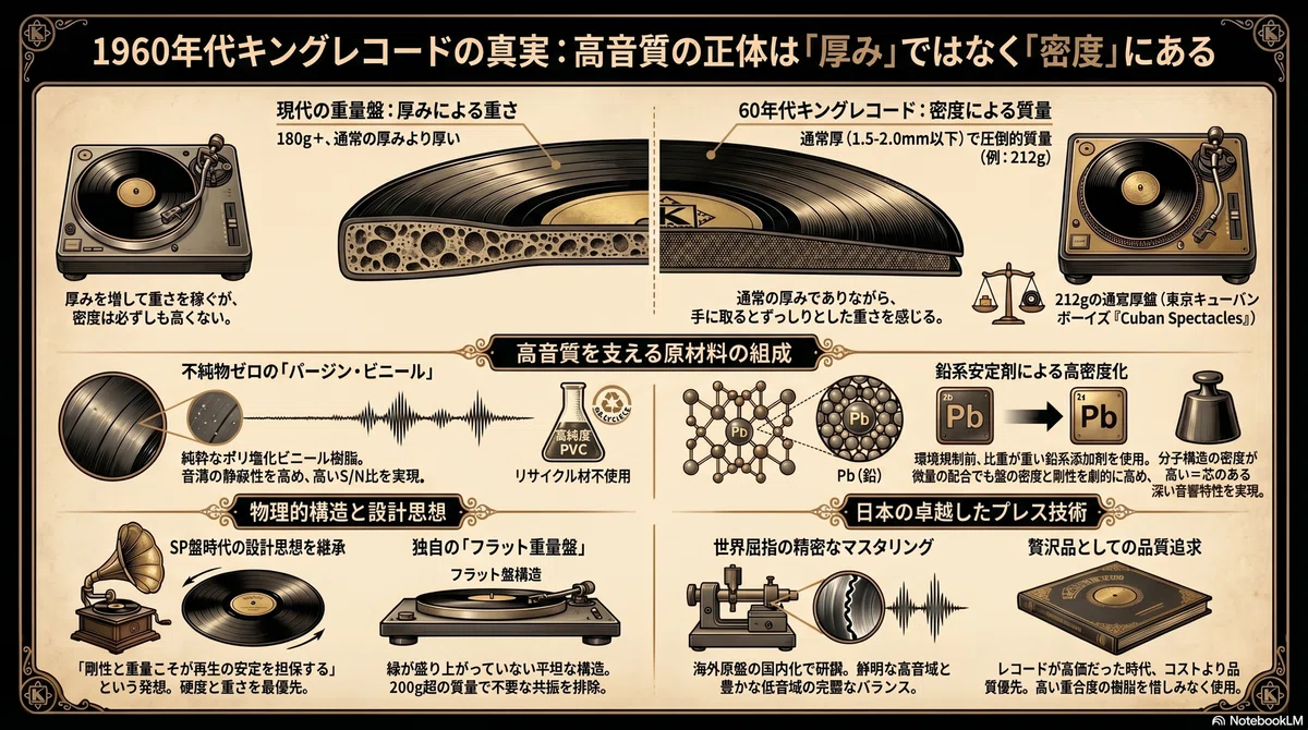 真の重量盤とは？キングレコード盤の変遷から探る高音質への仮説｜Yuuki