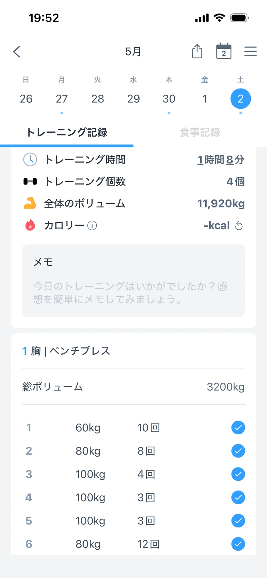 5/2の筋トレ】GWは人多いね｜nao | 個人カフェオーナーの日常