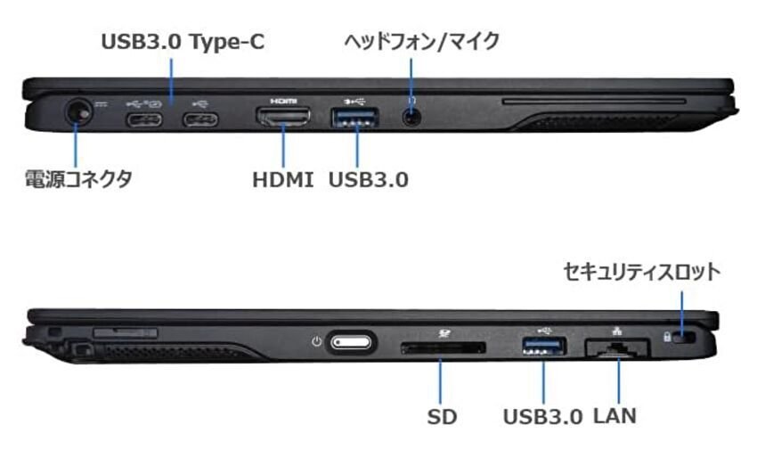 LIFEBOOK U939 中古PC、13.3インチ 約800gの軽量ノート、第8世代 Core