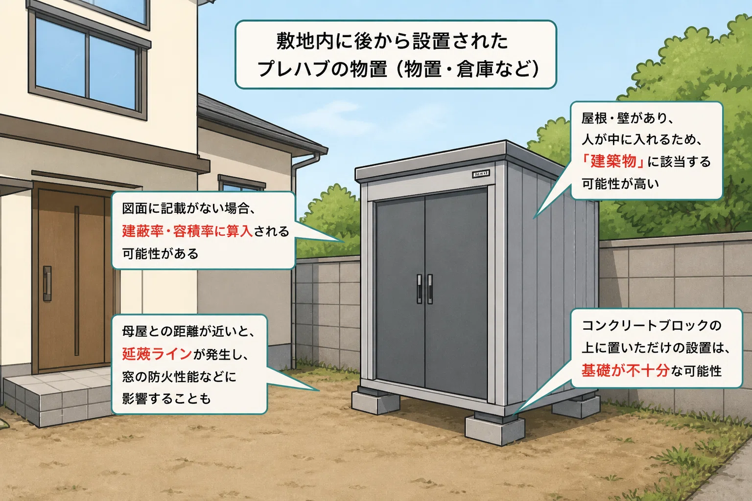 ホームセンターで買った物置、実は確認申請が必要かもしれません【建物 