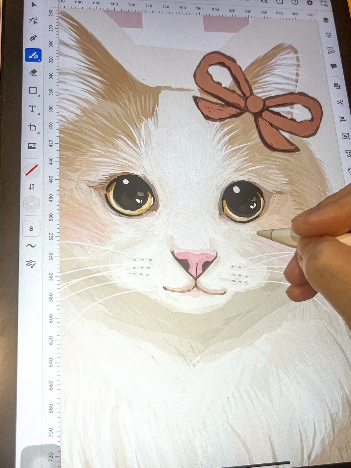 猫の似顔絵オーダー】猫の描き方・制作に使うもの｜こまこ ｜猫の