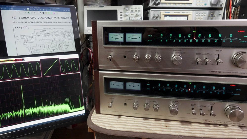 PIONEER TX-910 修理調整記録4｜BLUESS Laboratory